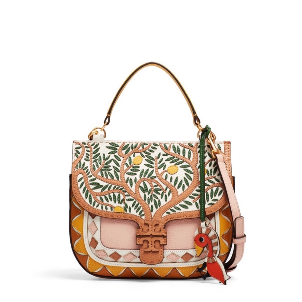 Tory Burch McGraw Patchwork Satchel